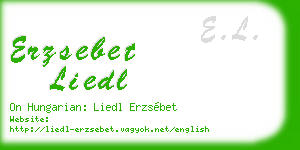 erzsebet liedl business card